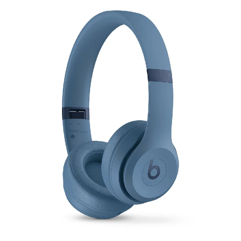 Apple Beats Solo 4 - USB Type-C Wired & Wireless Bluetooth Headphones in Slate Blue